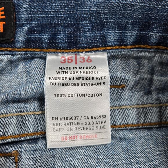 Ariat Flame Resistant M4 Relaxed Low Rise Basic Boot Cut Jean Men's Size 35 - Picture 7 of 12